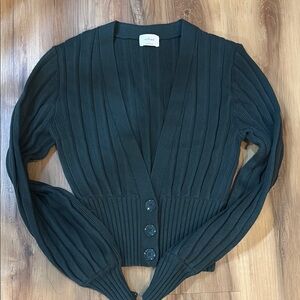 Aritzia EUC scarab Green size small Thais cardigan
